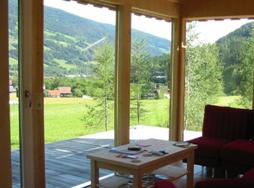 View from chalet in summer